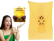 Pikachu pokemon vankúš deka set 2v1 veľký maskot plyšová plážová deka