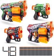 Zuru XSHOT Skins Dread Menace Blaster 36554 Sada 4 odpaľovacích zariadení + 48 šípok