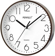 Nástenné hodiny Perfect hnedé 22,4cm + Batéria