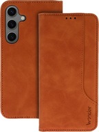 Etui do Samsung Galaxy A35 5G SKÓRZANE VINTAGE MAGNETYCZNE PORTFEL + SZKŁO