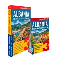 ALBANIA KOSOWO MACEDONIA PÓŁNOCNA 3w1 przewodnik atlas mapa EXPRESSMAP 2024