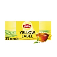 Herbata czarna ekspresowa Lipton YELLOW LABEL 25 torebek 50g