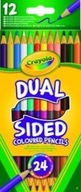 Obojstranné ceruzkové pastelky 12 farieb CRAYOLA