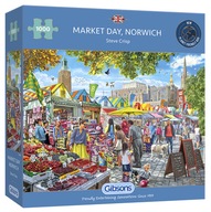 Puzzle Deň veľtrhu v Norwichi 1000 dielikov / značka Norfolk.