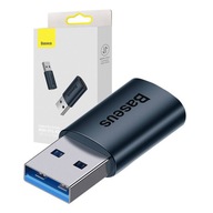 BASEUS MINI ADAPTER PRZEJŚCIÓWKA USB-A DO USB-C OTG 3.1 NIEBIESKI