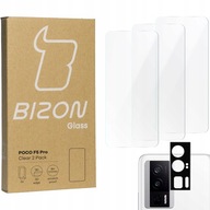 3x Szkło + szybka na aparat BIZON do Poco F5 Pro
