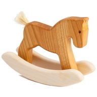 Bajo: drevený mini hojdací koník