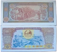 Banknot 500 kip 2015 ( Laos )