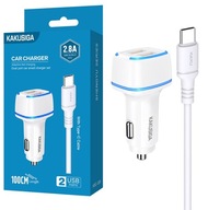 Ładowarka samochodowa 2xUSB Fast Charge 2.4A