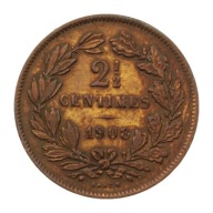 [M12041] Luxembourg 2 1/2 centime 1908