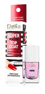 DELIA Super połysk Top Coat do paznokci 11 ml