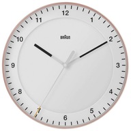 Nástenné hodiny Braun biela, odtiene ružovej 30cm + 1x Batéria Maxell AA