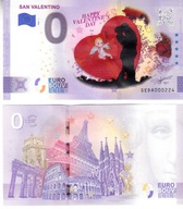 Banknot 0-euro-Wlochy 2021-1 SAN VALENTINO COLOR