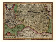 AUSTRIA MAPA 30x40cm z 1592r. M69