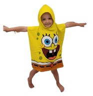 SpongeBob Ręcznik Kąpielowy Ponczo Okrycie BASEN Plażą Dziecięcy Bawełniany