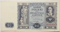 Banknot 20 Złotych - 1936 rok - Seria AH