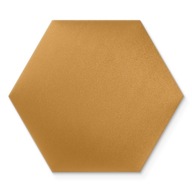 Čalúnený panel Hexagon Žltý - 40x35 cm