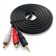 KABEL PRZEWÓD ADAPTER AUDIO 2x RCA MINI JACK 3.5MM CINCH STEREO 2,8M