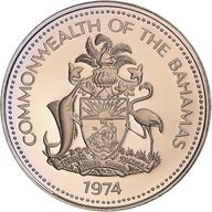 Moneta, Bahamy, Elizabeth II, 5 Cents, 1974, Frank