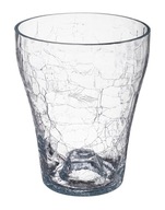 Osłonka szklana storczyk MIRIAM 13,5 cm bezbarwna efekt popękanego szkła