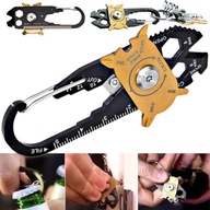 BRELOK DO KLUCZY MULTITOOL KARABIŃCZYK WIELOFUNKCYJNY 20W1 ZAWIESZKA EDC