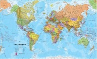 Huge World Political Wall Map mapa świata