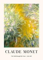 Plakat 70x50 Claude Monet Irysy kwiaty malowany art sztuka BOHO 30 WZORÓW