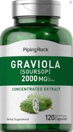 Graviola Silný extrakt 2000 mg 120 kapsúl PipingRock