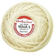 Kordonek MAJA 5 Ariadna 50g 210m kolor 0330 Ecru