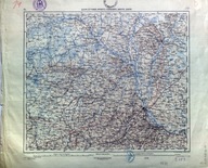 KIJÓW. Topograficzna mapa pogranicza Polesia i Ukrainy. 1914