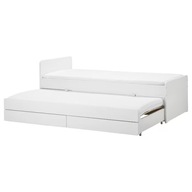 SLAKT rama łóżka z łóżkiem dolnym 90x200 cm IKEA