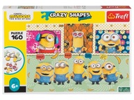 Puzzle Trefl Crazy shapes 160 elementów Minionki