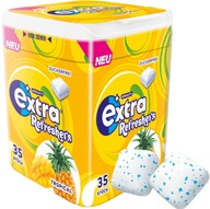 Extra guma Tropikalne Gumy do żucia Owocowa Ananas Mango Bez Cukru 100g