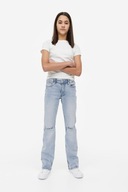 H&M Dżinsy Straight Leg Low Jeansy z niskim stanem prostą nogawką kids 140