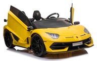 Bolid Lamborghini Aventador SVJ 24V 2x120W ŻÓŁTY