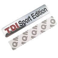 emblemat znaczek TDI SPORT EDITION turbo vag dla VW NAKLEJANY METALOWY