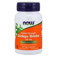 NOW FOODS Ginkgo Biloba štandardiz. extrakt 50:1 Ginkgo Biloba japonský 50kap.