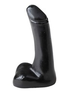 All Black Realistic Dildo Extra Small 8,5 cm, realistické dildo s priemerom