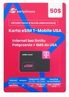 Karta eSIM T-Mobile USA 50$ internet bez limitu