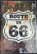 Route 66 Reklama Šiltovka plechová 20x30CM B37