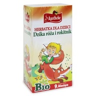 APOTHEKE HERBATKA DLA DZIECI DZIKA RÓŻA I ROKITNIK EKOLOGICZNA BIO