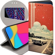 ETUI Z KLAPKĄ DO HUAWEI P8 / P9 LITE 2017 WZORY COLLAGE RETRO VINTAGE CASE