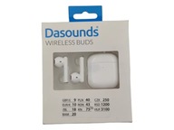 SŁUCHAWKI DOUSZNE BEZPRZEWODOWE DASOUNDS WIRELESS BUDS ST-WH05 BIAŁE