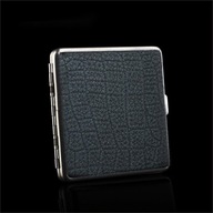 20 Pack Metal Leather Cigarette Case