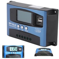 SOLARNY REGULATOR KONTROLER ŁADOWANIA MPPT 100A Z WYŚWIETLACZEM LCD