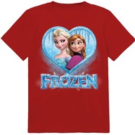 KOSZULKA DZIECIĘCA T-SHIRT DLA DZIECKA FROZEN KRAINA LODU 116 JAKOŚĆ