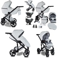 WÓZEK DZIECIĘCY BeRco Premium 2w1 + Adaptery Maxi Cosi Cybex Aton X-Lander