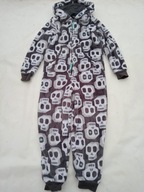 122/128 M&S CIEPŁY DRES KOMBINEZON ONESIE Z KAPTUREM W CZACHY