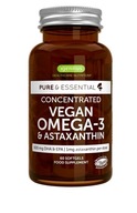 Kwasy Omega 3 z ALG morskich DHA EPA 600 mg z ASTAKSANTYNĄ Vegan Igennus