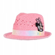 Disney Minnie Mouse slamený dievčenský klobúk ružová letná čiapka 48